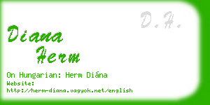 diana herm business card